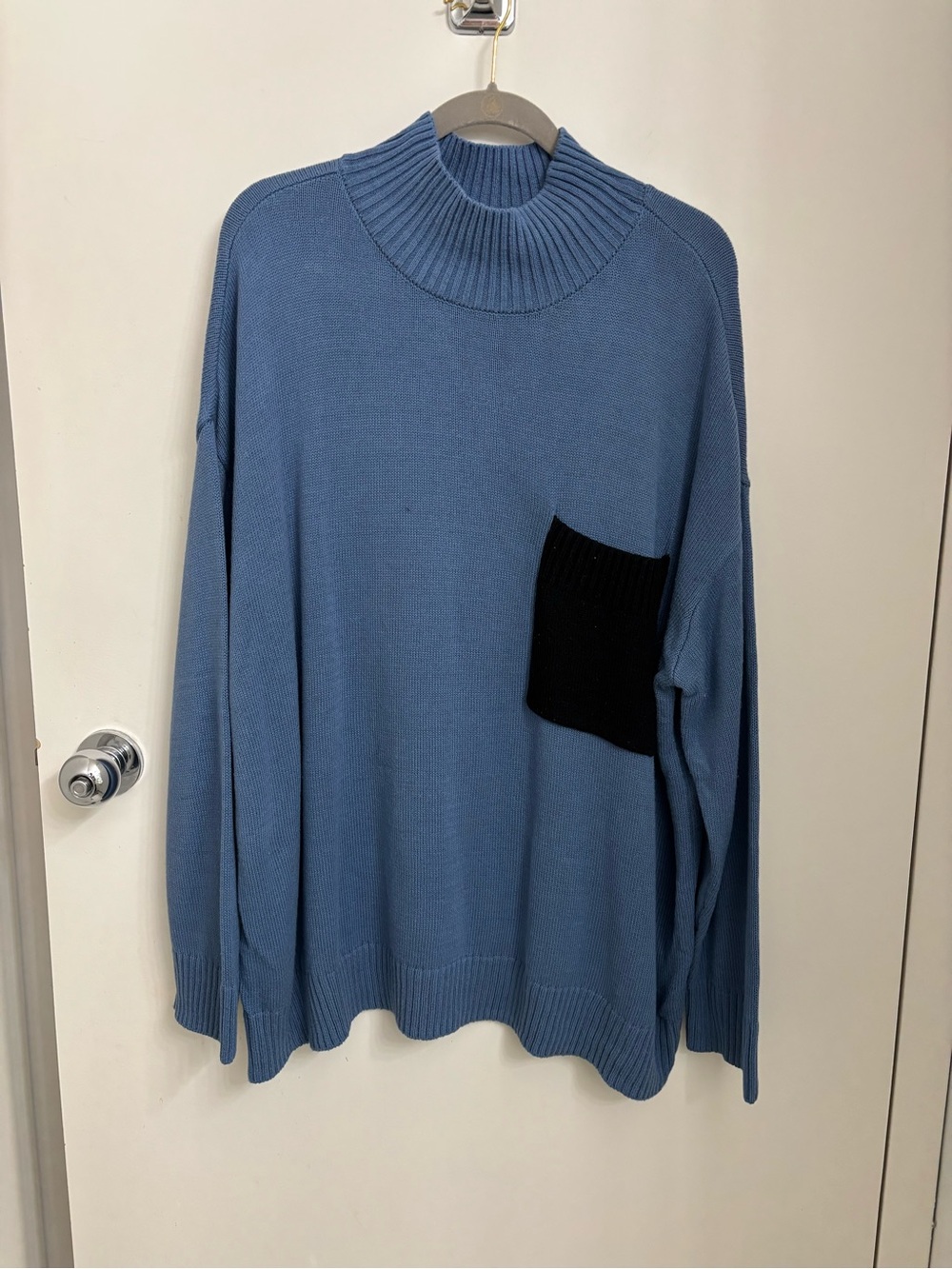 Peace Love World colorblock pocket sweater - QVC item A703385